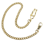 Cadena de acero inoxidable para reloj de bolsillo — Dorado