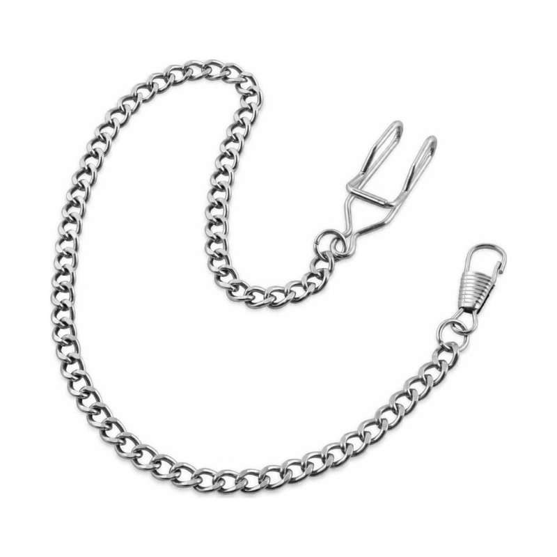 Cadena de acero inoxidable para reloj de bolsillo — Gris oscuro