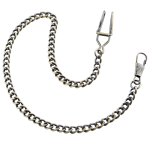 Cadena de acero inoxidable para reloj de bolsillo — Plateado y dorado