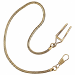 Cadena de acero inoxidable para reloj de bolsillo vintage — Bronce dorado