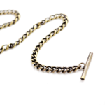 Cadena metálica para reloj de bolsillo con barra en T