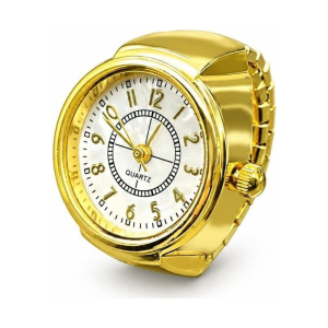 Reloj anillo de cuarzo con caja de aleación