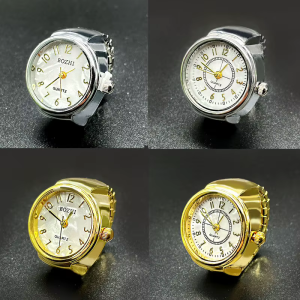Reloj anillo de cuarzo con caja de aleación