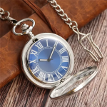 Reloj de bolsillo automático con esfera azul