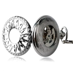 Reloj de bolsillo automático con esfera esqueleto