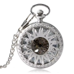 Reloj de bolsillo automático con esfera esqueleto