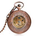 Reloj de bolsillo automático con mecanismo visible