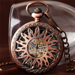 Reloj de bolsillo automático con mecanismo visible