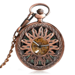 Reloj de bolsillo automático con mecanismo visible