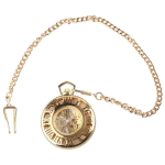 Reloj de bolsillo automático dorado calado