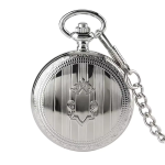 Reloj de bolsillo automático esqueleto con tapa