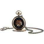 Reloj de bolsillo con águila y esfera esqueleto