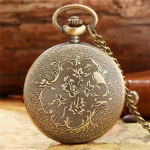 Reloj de bolsillo DAD de cuarzo en tono bronce