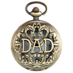 Reloj de bolsillo DAD de cuarzo en tono bronce