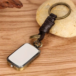 Reloj de bolsillo de bronce con llavero