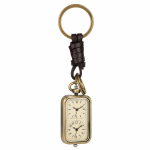 Reloj de bolsillo de bronce con llavero