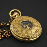 Reloj de bolsillo de cobre con cuerda manual