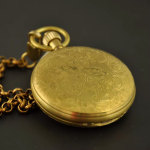 Reloj de bolsillo de cobre con cuerda manual