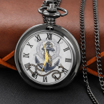 Reloj de bolsillo de cuarzo con ancla