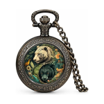 Reloj de bolsillo de cuarzo ilustrado
