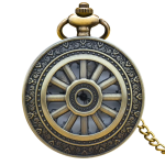 Reloj de bolsillo de cuarzo vintage de bronce