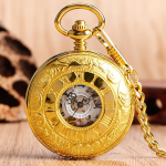 Reloj de bolsillo de esfera abierta de cuerda manual