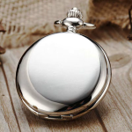 Reloj de bolsillo double hunter con cadena