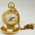 Reloj de bolsillo double hunter de cobre mecánico