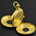 Reloj de bolsillo double hunter de cobre mecánico