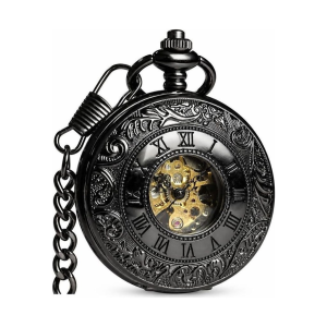 Reloj de bolsillo Double Hunter mecánico