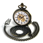 Reloj de bolsillo Double Hunter mecánico