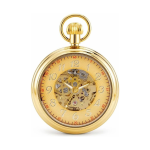 Reloj de bolsillo esqueleto con números arábigos