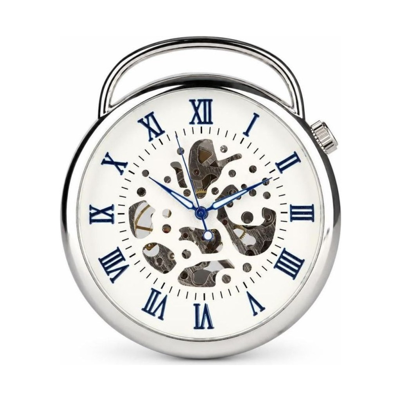 Reloj de bolsillo esqueleto de cuerda manual