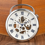 Reloj de bolsillo esqueleto de cuerda manual