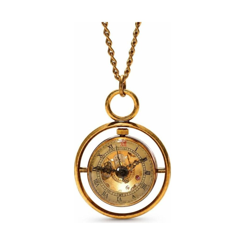 Reloj de bolsillo esqueleto de latón