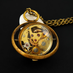 Reloj de bolsillo esqueleto de latón