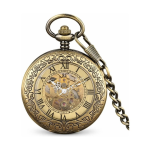 Reloj de bolsillo half hunter automático mecánico