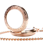 Reloj de bolsillo half hunter con cadena