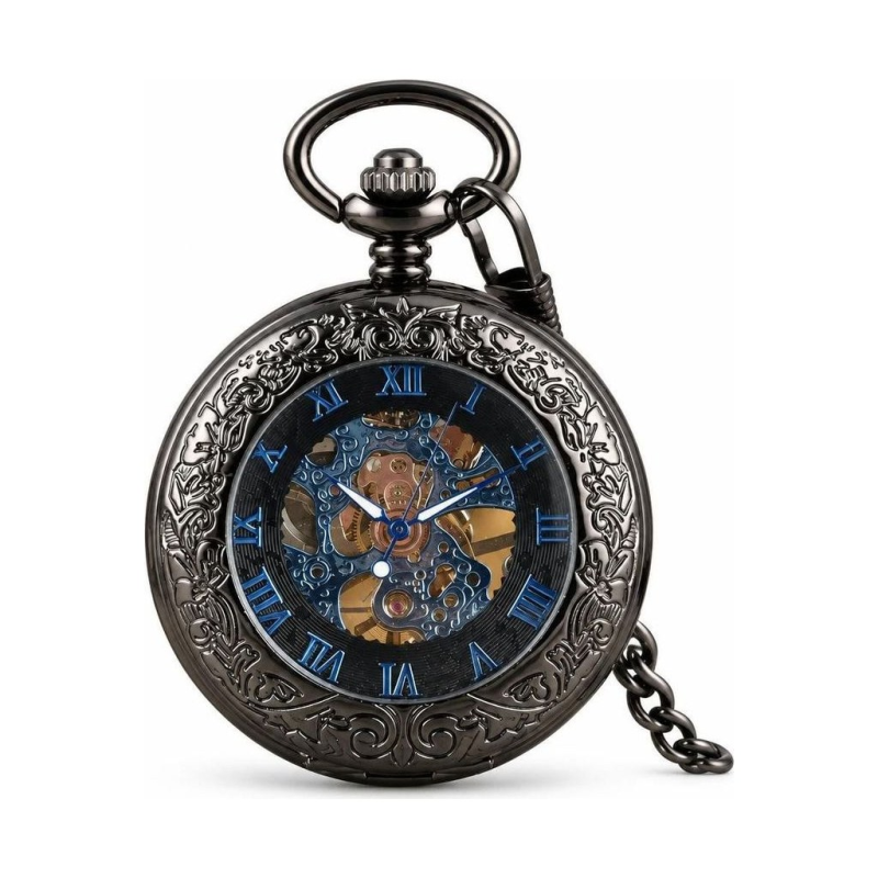 Reloj de bolsillo Half Hunter mecánico