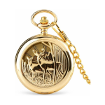 Reloj de bolsillo hunter mecánico de cuerda manual