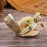 Reloj de bolsillo hunter mecánico de cuerda manual