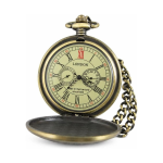 Reloj de bolsillo mecánico con ciervo
