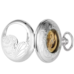 Reloj de bolsillo mecánico con fénix calado