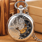 Reloj de bolsillo mecánico con fénix calado