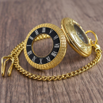 Reloj de bolsillo mecánico con números romanos vintage