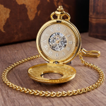 Reloj de bolsillo mecánico con números romanos vintage