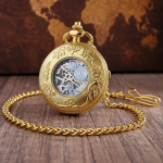 Reloj de bolsillo mecánico con números romanos vintage