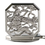 Reloj de bolsillo mecánico con tigre calado