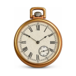 Reloj de bolsillo mecánico de acero 316L en oro rosa