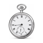 Reloj de bolsillo mecánico VIGOROSO de acero inoxidable